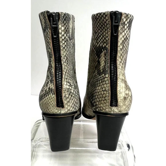 Dolce Vita Womens Snakeskin Print Leather Ankle Boots Size 9.5 Issa NEW - Picture 5 of 15
